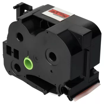   Brother TZ-FX461, TZE-FX461 helyettesítő címkeszalag (Piros alapon Fekete) - Utángyártott