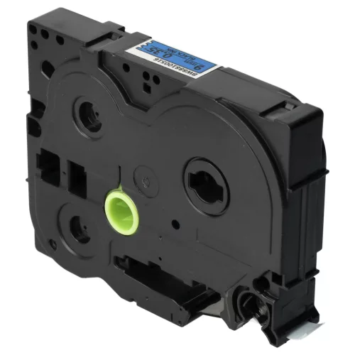 Brother TZ-FX521, TZE-FX521 helyettesítő címkeszalag (Kék alapon Fekete) - Utángyártott