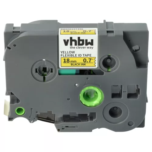 Brother TZ-FX641, TZE-FX641 helyettesítő címkeszalag (Sárga alapon Fekete) - Utángyártott