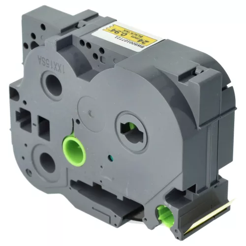 Brother TZ-FX651, TZE-FX651 helyettesítő címkeszalag (Sárga alapon Fekete) - Utángyártott