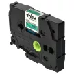 Brother TZ-FX711, TZE-FX711 helyettesítő címkeszalag (Zöld alapon Fekete) - Utángyártott