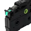 Brother TZ-FX711, TZE-FX711 helyettesítő címkeszalag (Zöld alapon Fekete) - Utángyártott