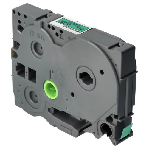 Brother TZ-FX721, TZE-FX721 helyettesítő címkeszalag (Zöld alapon Fekete) - Utángyártott