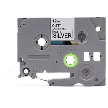   Brother TZ-M931, TZE-M931 helyettesítő címkeszalag (Matt Ezüst alapon Fekete) - Utángyártott