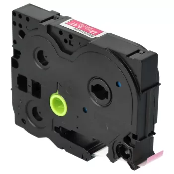   Brother TZ-MQP35, TZE-MQP35 helyettesítő címkeszalag (Neon Rózsaszín alapon Fehér) - Utángyártott