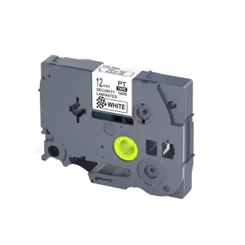   Brother TZ-SE3, TZE-SE3 helyettesítő címkeszalag (Fehér alapon Fekete) - Utángyártott