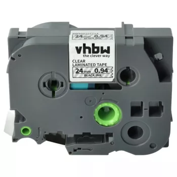   Brother TZ-151, TZE-151 helyettesítő címkeszalag (Átlátszó alapon Fekete) - Utángyártott