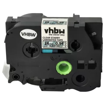   Brother TZE-151L1 helyettesítő címkeszalag (Átlátszó (Csillámos) alapon Fekete) - Utángyártott