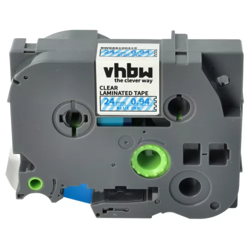 Brother TZE-153 helyettesítő címkeszalag (Átlátszó alapon Kék) - Utángyártott