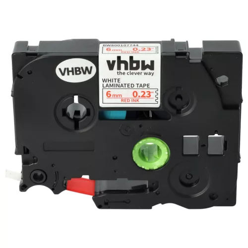 Brother TZE-212 helyettesítő címkeszalag (Fehér alapon Piros) - Utángyártott