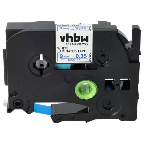 Brother TZE-223 helyettesítő címkeszalag (Fehér alapon Kék) - Utángyártott