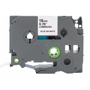   Brother TZ-243, TZE-243 helyettesítő címkeszalag (Fehér alapon Kék) - Utángyártott