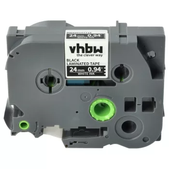   Brother TZ-355, TZE-355 helyettesítő címkeszalag (Fekete alapon Fehér) - Utángyártott