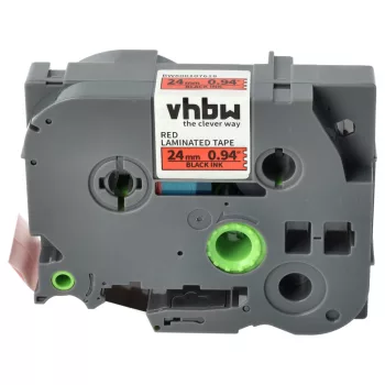   Brother TZ-451, TZE-451 helyettesítő címkeszalag (Piros alapon Fekete) - Utángyártott