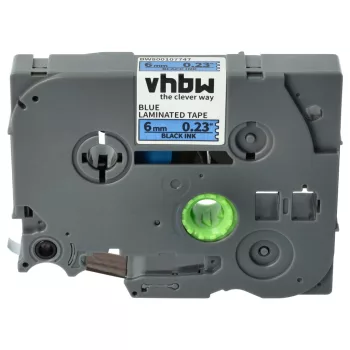   Brother TZE-511 helyettesítő címkeszalag (Kék alapon Fekete) - Utángyártott