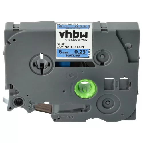 Brother TZE-511 helyettesítő címkeszalag (Kék alapon Fekete) - Utángyártott