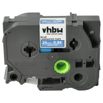   Brother TZ-555, TZE-555 helyettesítő címkeszalag (Kék alapon Fehér) - Utángyártott