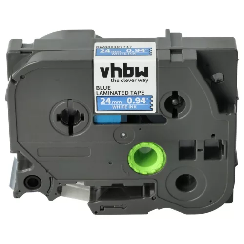 Brother TZ-555, TZE-555 helyettesítő címkeszalag (Kék alapon Fehér) - Utángyártott