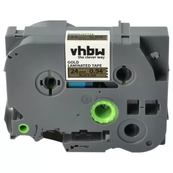   Brother TZ-851, TZE-851 helyettesítő címkeszalag (Arany alapon Fekete) - Utángyártott