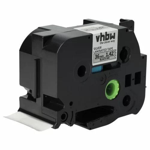 Brother TZE-961 helyettesítő címkeszalag (Ezüst alapon Fekete) - Utángyártott