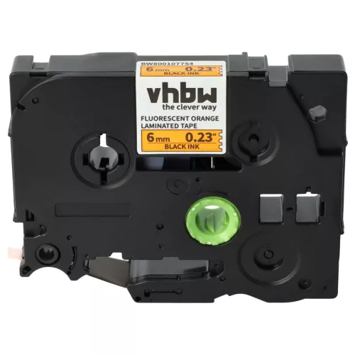 Brother TZE-B11 helyettesítő címkeszalag (Neon Narancssárga alapon Fekete) - Utángyártott