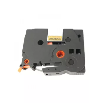   Brother TZ-B51, TZE-B51 helyettesítő címkeszalag (Neon Narancssárga alapon Fekete) - Utángyártott