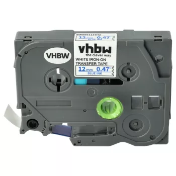   Brother TZE-FA3 helyettesítő címkeszalag (Fehér alapon Kék) - Utángyártott