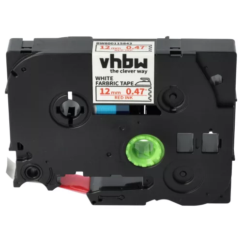 Brother TZE-FA3R helyettesítő címkeszalag (Fehér alapon Piros) - Utángyártott