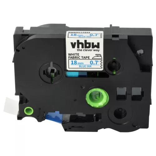 Brother TZE-FA4 helyettesítő címkeszalag (Fehér alapon Kék) - Utángyártott