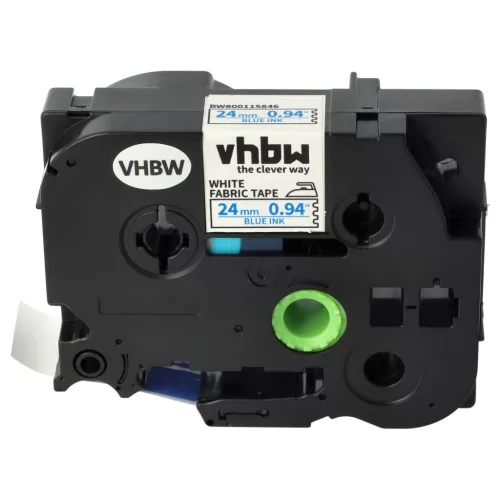 Brother TZE-FA5 helyettesítő címkeszalag (Fehér alapon Kék) - Utángyártott