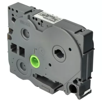   Brother TZ-FX121, TZE-FX121 helyettesítő címkeszalag (Átlátszó alapon Fekete) - Utángyártott