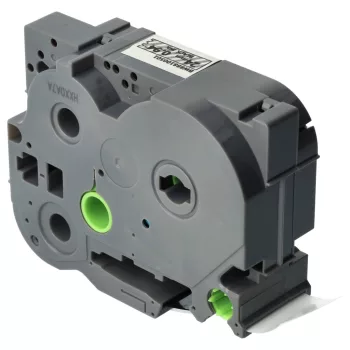   Brother TZ-FX151, TZE-FX151 helyettesítő címkeszalag (Átlátszó alapon Fekete) - Utángyártott