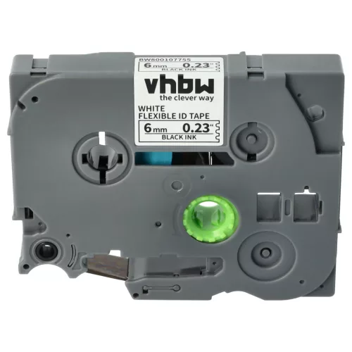 Brother TZE-FX211 helyettesítő címkeszalag (Fehér alapon Fekete) - Utángyártott