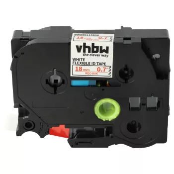   Brother TZE-FX242 helyettesítő címkeszalag (Fehér alapon Piros) - Utángyártott