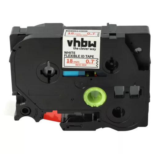 Brother TZE-FX242 helyettesítő címkeszalag (Fehér alapon Piros) - Utángyártott