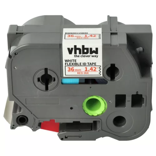 Brother TZE-FX262 helyettesítő címkeszalag (Fehér alapon Piros) - Utángyártott