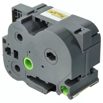   Brother TZ-FX661, TZE-FX661 helyettesítő címkeszalag (Sárga alapon Fekete) - Utángyártott