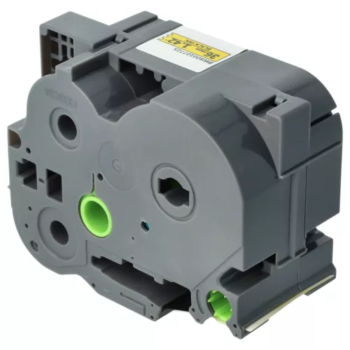 Brother TZ-FX661, TZE-FX661 helyettesítő címkeszalag (Sárga alapon Fekete) - Utángyártott