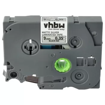   Brother TZE-M921 helyettesítő címkeszalag (Matt Ezüst alapon Fekete) - Utángyártott