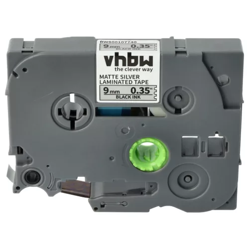 Brother TZE-M921 helyettesítő címkeszalag (Matt Ezüst alapon Fekete) - Utángyártott