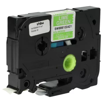   Brother TZE-MQG35 helyettesítő címkeszalag (Világos Zöld alapon Fehér) - Utángyártott