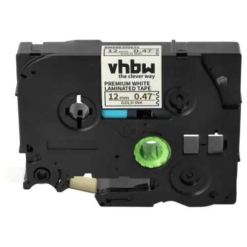 Brother TZE-PR234 helyettesítő címkeszalag (Prémium Fehér alapon Arany) - Utángyártott