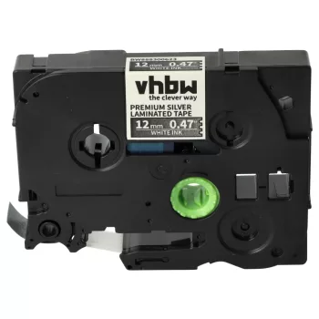   Brother TZE-PR935 helyettesítő címkeszalag (Prémium Ezüst alapon Fehér) - Utángyártott