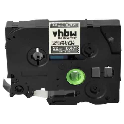 Brother TZE-PR935 helyettesítő címkeszalag (Prémium Ezüst alapon Fehér) - Utángyártott