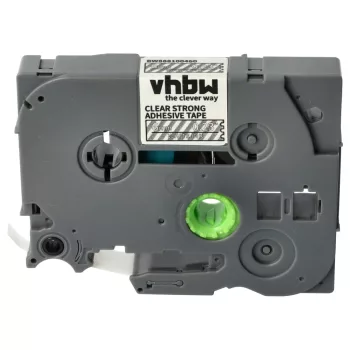   Brother TZE-S115 helyettesítő címkeszalag (Átlátszó alapon Fehér) - Utángyártott