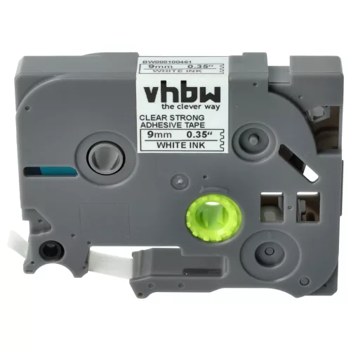 Brother TZE-S125 helyettesítő címkeszalag (Átlátszó alapon Fehér) - Utángyártott