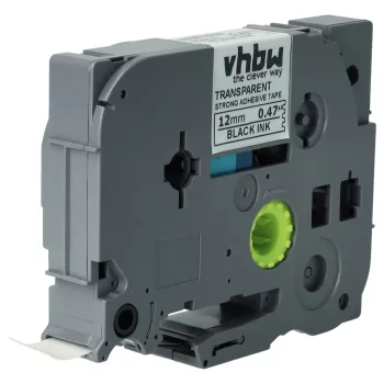   Brother TZE-S131 helyettesítő címkeszalag (Átlátszó alapon Fekete) - Utángyártott