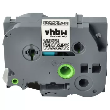   Brother TZE-S151 helyettesítő címkeszalag (Átlátszó alapon Fekete) - Utángyártott