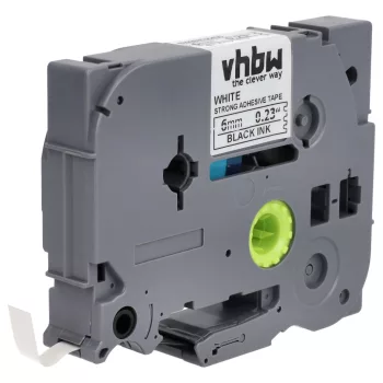   Brother TZE-S211 helyettesítő címkeszalag (Fehér alapon Fekete) - Utángyártott