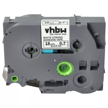   Brother TZE-S241 helyettesítő címkeszalag (Fehér alapon Fekete) - Utángyártott